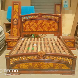 Lit 3 places avec 2 commodes