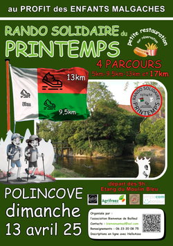 affiche 2ème Rando Solidaire du Printemps simple