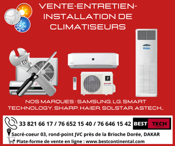 Annonce VENTE CLIMATISEURS SENEGAL 08 Dakar Sénégal