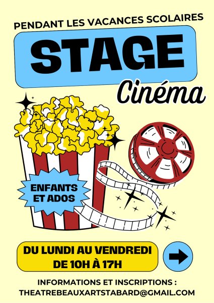 Stage Cinéma pour les ans les ans Montpellier Hérault