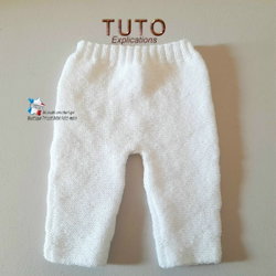tuto tricot bébé pantalon facile à tricoter