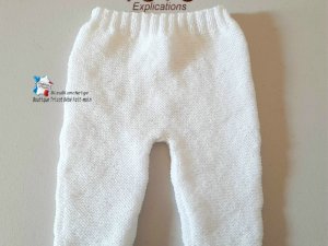 tuto tricot bébé pantalon facile à tricoter