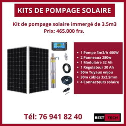 KIT DE POMPAGE SOLAIRE