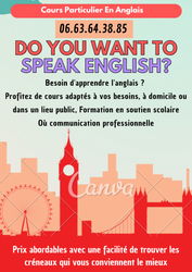 Annonce Cours d'anglais adomicile Rabat Maroc