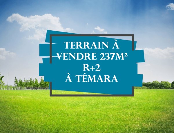 Vente Terrain 237m² Rplus2 TEMARA Rabat Maroc