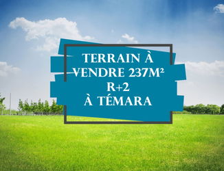 Vente Terrain 237m² Rplus2 TEMARA Rabat Maroc