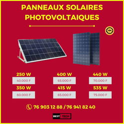 DES PANNEAUX SOLAIRES QUALITE SUPERIEURE EN VENTE Dakar S&eacute;n&eacute;gal