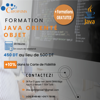 Formation Java Orienté Objet Tunis Tunisie