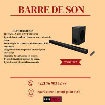 BARRE SON QUALITE VENTE BON PRIX Dakar Sénégal