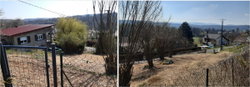 vue depuis la limite Nord, avec vue vers SUD et Lomont