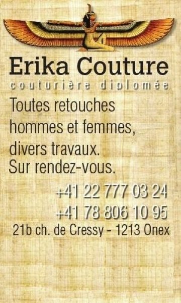 erika couture tailleur retouches onex genève Suisse