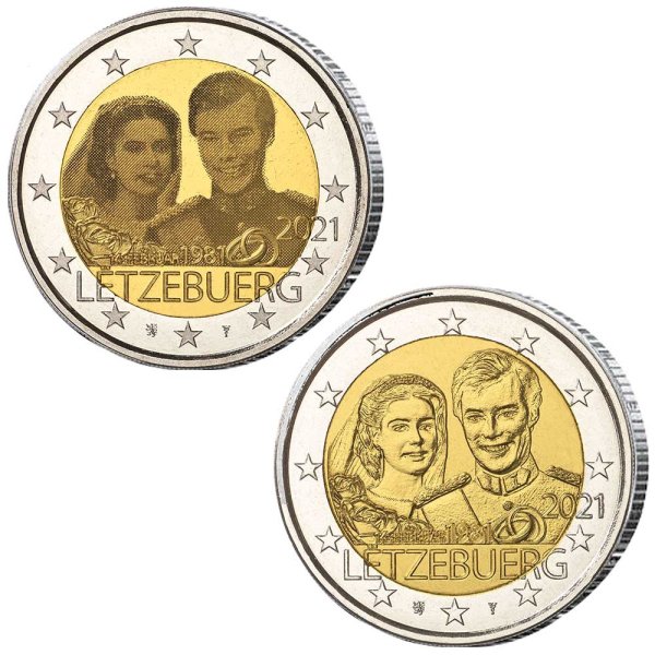Monnaie 2 EUR Luxembourg 2021 commémorative