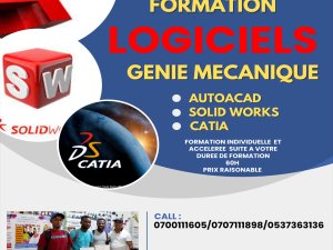 Formation les logiciels génie mécanique Kenitra Rabat Maroc