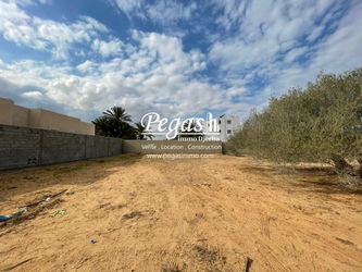 Vente 1 terrain de 700 mètres carrés permis Route du phare Djerba