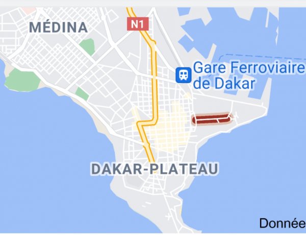 Vente TF 1 M2 PLATEAU AVENUE ALBERT SARRAUT Dakar Sénégal