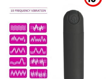 Viibromasseur Rechargeable USB 10 Vitesses Noir Dakar