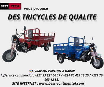 DES TRICYCLES MARQUE HASILAZA/ AGANAMA Dakar Sénégal