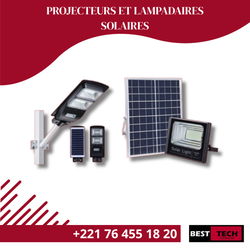 PROJECTEURS ET LAMPADAIRES SOLAIRE EN VENTE