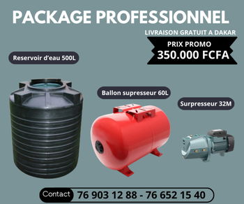 Annonce PACKAGE PROFESSIONNEL/ surpresseur-réservoir-ballon Dakar