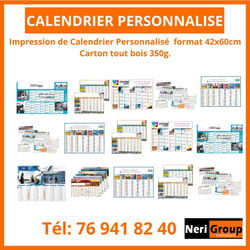 Calendrier personnalisé