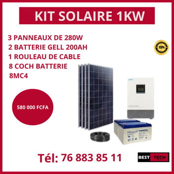 KIT 1000W DISPONIBLE Dakar Sénégal