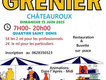 Affiche    vide  grenier  /Brocante