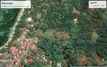 Annonce Vente beau terrain plat 5600m2 Ile Sainte-Marie Madagascar