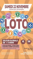 SUPER LOTO BINGO 22 Novembre à Fegersheim