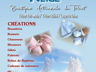 Tricot bébé tricot fait main laine layette Sète Hérault