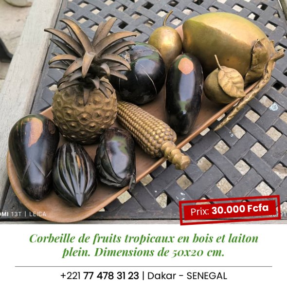 Corbeille fruits tropicaux Dakar Sénégal