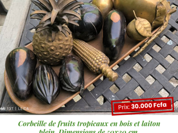 Corbeille fruits tropicaux Dakar Sénégal