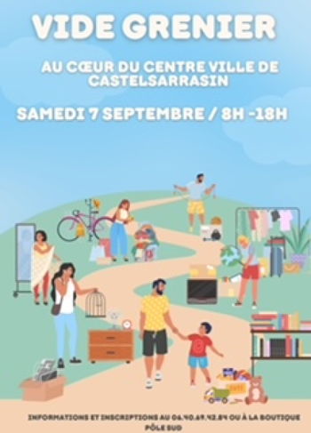 Annonce Vide grenier Castelsarrasin Tarn et Garonne