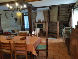 Salon avec cheminée