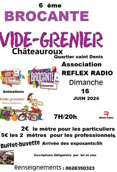 VIDE GRENIER & BROCANTE Châteauroux Indre
