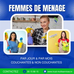 femme ménage el menzah Tunis Tunisie