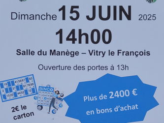 Affiche loto 15 juin 2025
