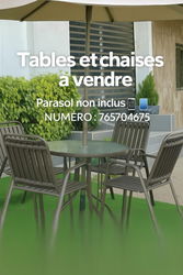 ensemble 4 chaise et une table