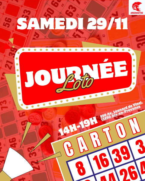 Journée loto le 29/11/25