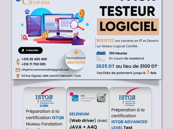 Annonce Pack Formation Testing Tunis Tunisie