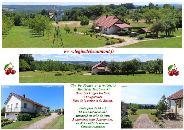 Le Gîte de Beaumont, Vosges Sud