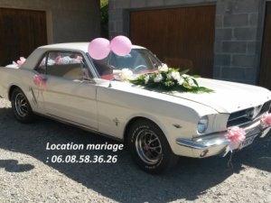 Voiture pour mariage Ford Mustang Côte-Saint-André Isère