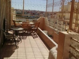 Location 1 garçonnière retrait meublé terrasse Tanger Maroc
