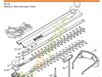 Pieces taille haie stihl Aouze Vosges