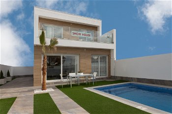 Vente 283000€Pilar Horadada villa neuve 111 m2 3ch 2sdb pisc privée