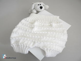 Bloomer ou Culotte bb fait main pour bebe mixte tricot neuf Abeilhan