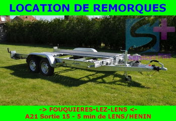 Location remorque PTAC 2500 kg pour transport véhicules jusqu&#039;à 1950Kg