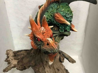 Grande statue dragon H 50 cm Sedan Ardennes