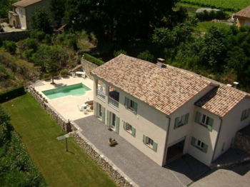 Location Villa Les Terrasses 14 pers piscine privée Sud Ardèche Chambonas