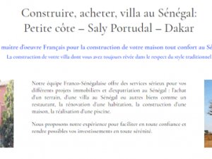 Vente Terrains Constructeur- Ma&amp;icirc tre d&#039;&amp;oelig uvre côte -Sénégal