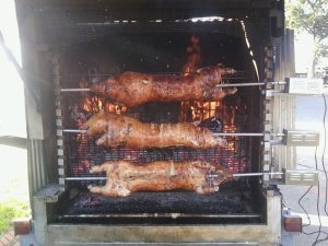 cochon grillé 56 feu bois Vannes Morbihan